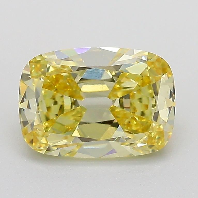1.56 Ct. Fancy  Yellow Cushion Lab Grown Diamond