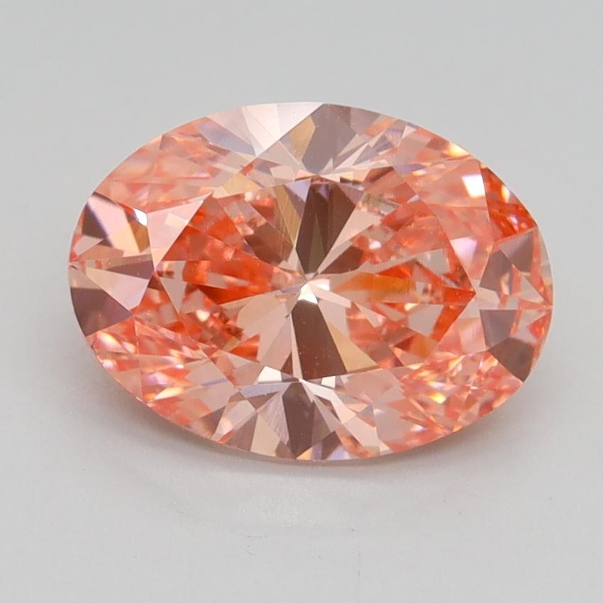 2.02 Ct. Fancy Vivid Pink Oval Lab Grown Diamond