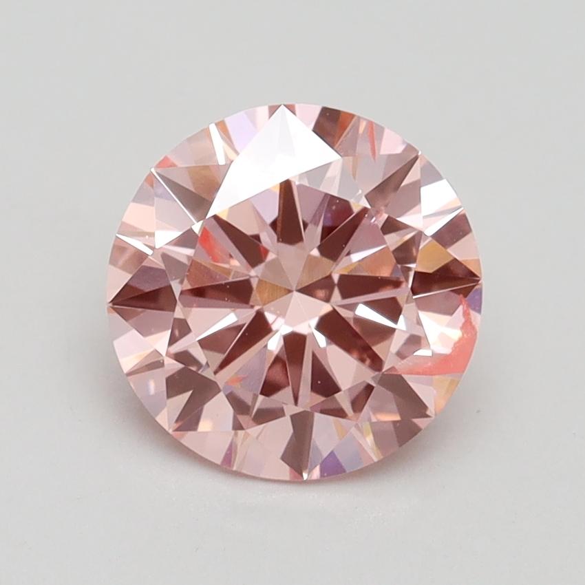 1.59 Ct. Fancy Intense Pink Round Lab Grown Diamond