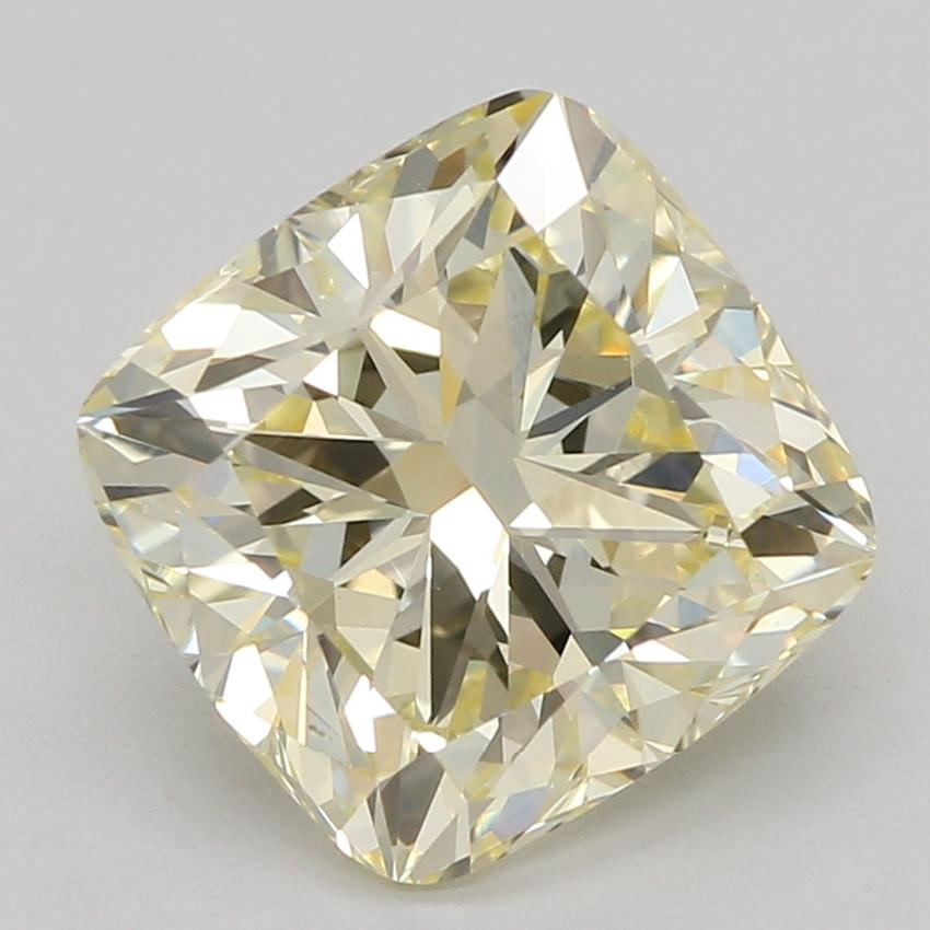 2.09 Ct. Fancy Light Yellow Cushion Lab Grown Diamond