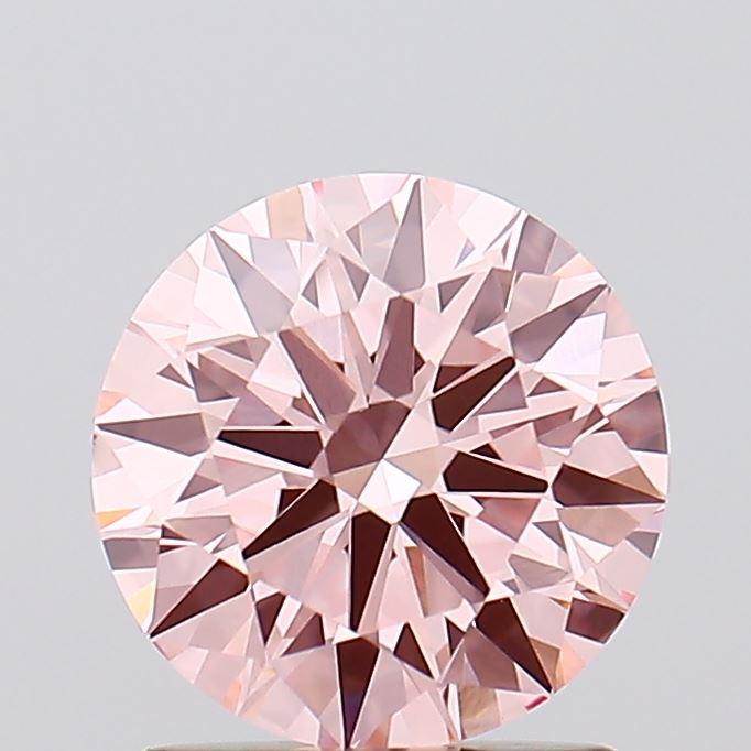 1.35 Ct. Fancy Intense Pink Round Lab Grown Diamond