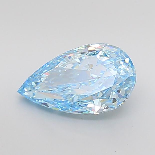 3.01 Ct. Fancy Vivid Blue Pear Lab Grown Diamond