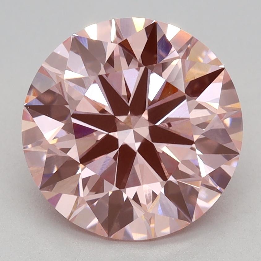 2.27 Ct. Fancy Vivid Pink Round Lab Grown Diamond