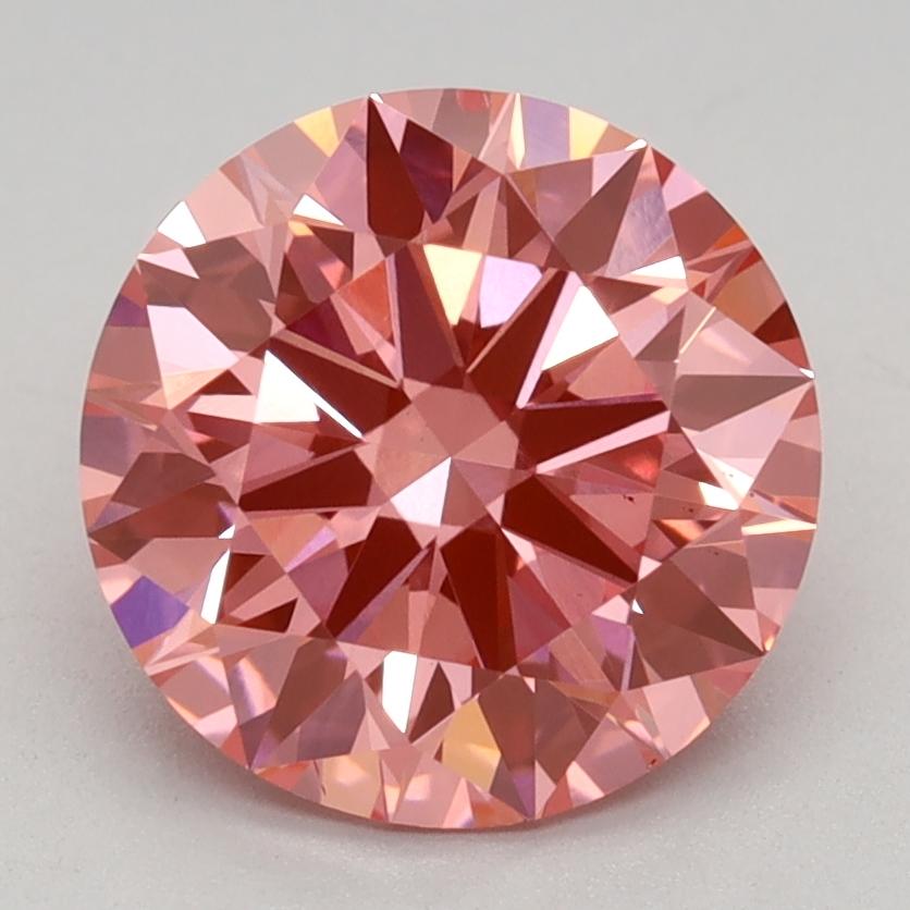 2.01 Ct. Fancy Vivid Pink Round Lab Grown Diamond