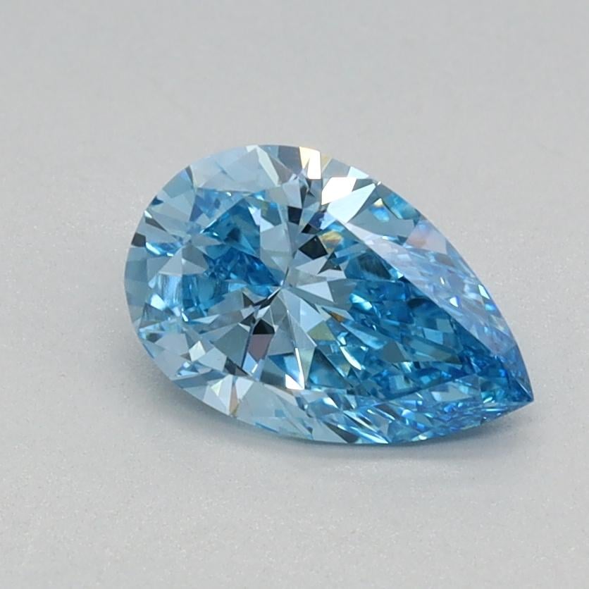 0.58 Ct. Fancy Vivid Blue Pear Lab Grown Diamond