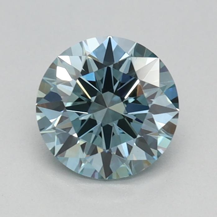 0.62 Ct. Fancy Vivid Blue Round Lab Grown Diamond