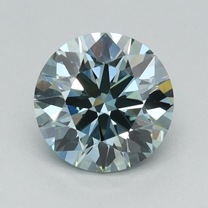 0.70 Ct. Fancy Intense Green Round Lab Grown Diamond
