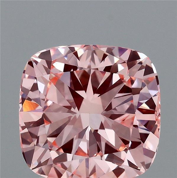 2.00 Ct. Fancy Intense Pink Cushion Lab Grown Diamond