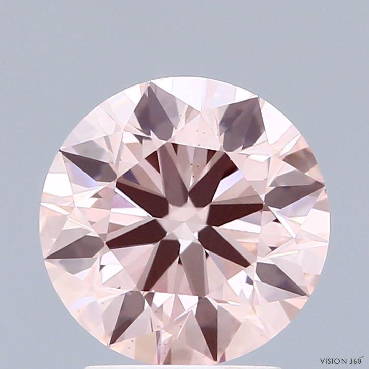 2.49 Ct. Fancy Intense Pink Round Lab Grown Diamond