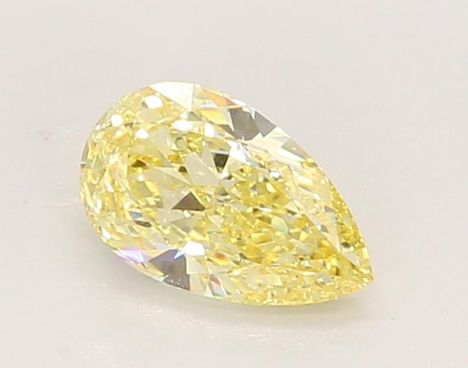 0.62 Ct. Fancy Intense Yellow Pear Lab Grown Diamond