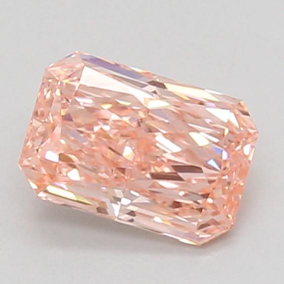 1.28 Ct. Fancy Vivid Pink Radiant Lab Grown Diamond