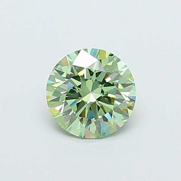 1.03 Ct. Fancy Vivid Green Round Lab Grown Diamond