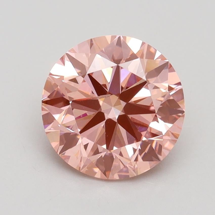 2.01 Ct. Fancy Vivid Pink Round Lab Grown Diamond