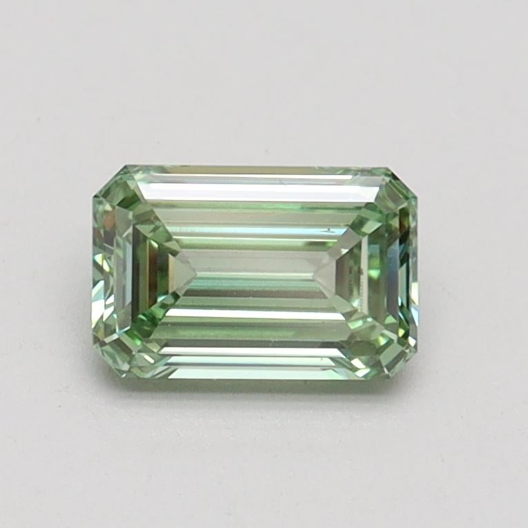 0.70 Ct. Fancy Intense Pacific Green Emerald Lab Grown Diamond
