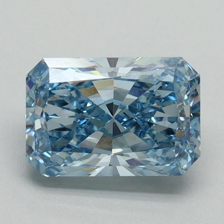 1.61 Ct. Fancy Vivid Blue Radiant Lab Grown Diamond