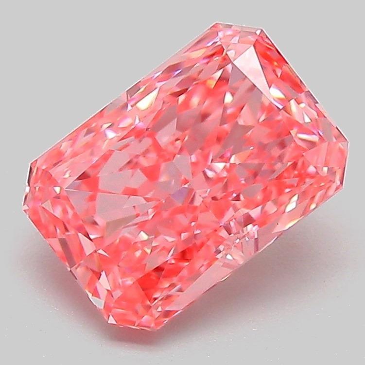 2.05 Ct. Fancy Vivid Pink Radiant Lab Grown Diamond