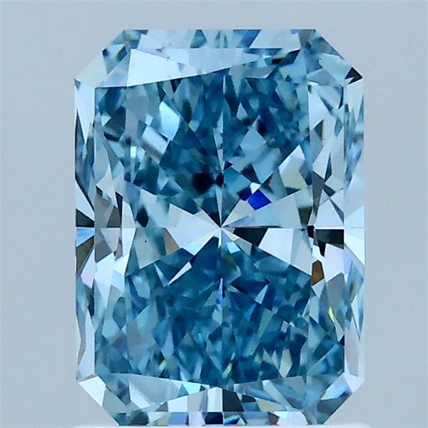 1.52 Ct. Fancy Vivid Blue Radiant Lab Grown Diamond