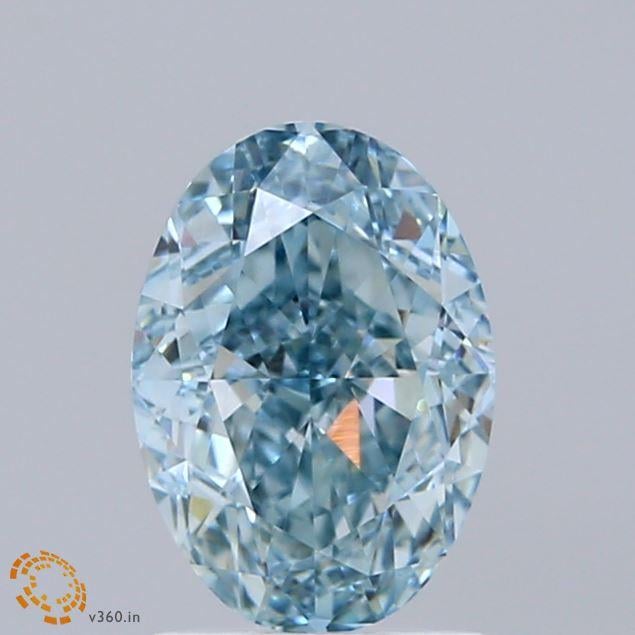 1.58 Ct. Fancy Blue Oval Lab Grown Diamond