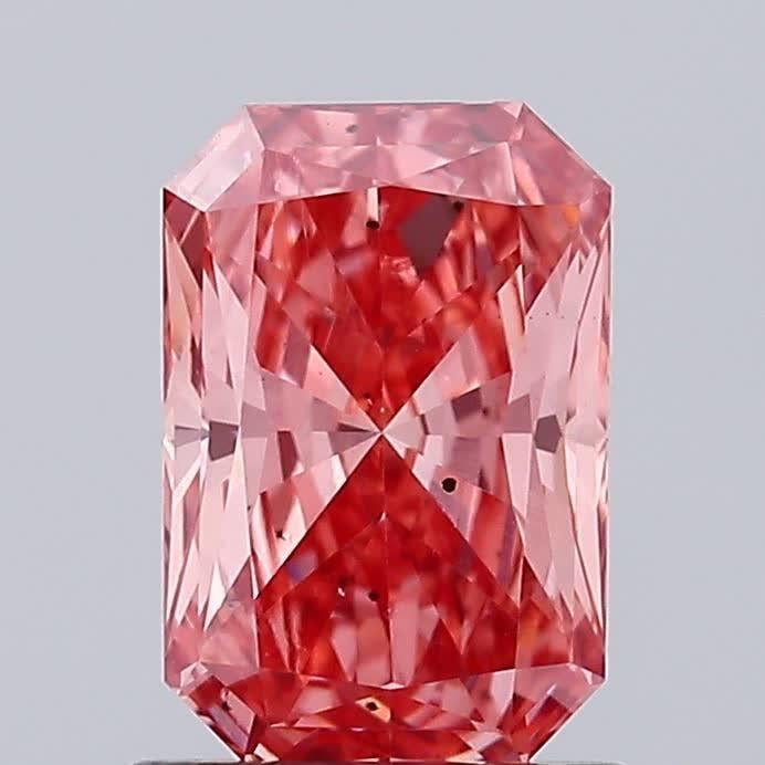 1.11 Ct. Fancy Vivid Pink Radiant Lab Grown Diamond
