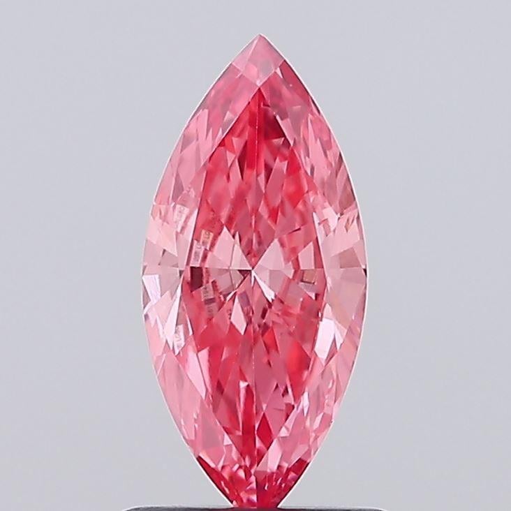 0.80 Ct. Fancy Vivid Pink Marquise Lab Grown Diamond