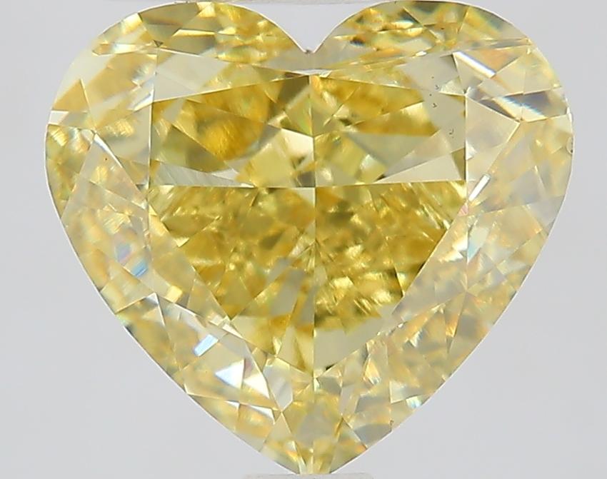 3.00 Ct. Fancy Yellow Heart Lab Grown Diamond