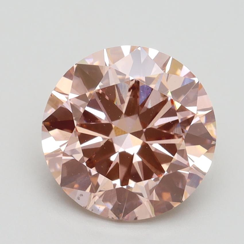 3.00 Ct. Fancy Intense Pink Round Lab Grown Diamond