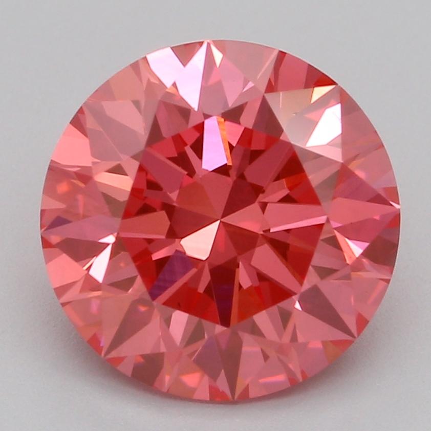 2.02 Ct. Fancy Vivid Pink Round Lab Grown Diamond