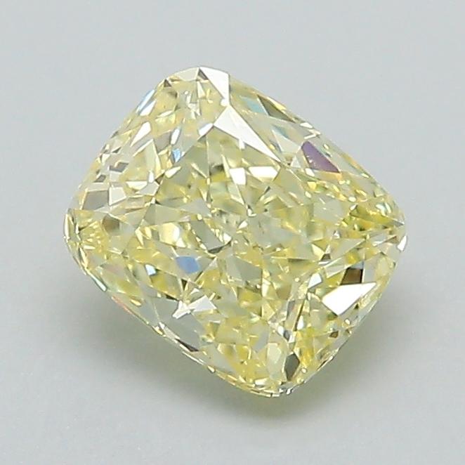 1.05 Ct. Fancy Intense Yellow Cushion Lab Grown Diamond