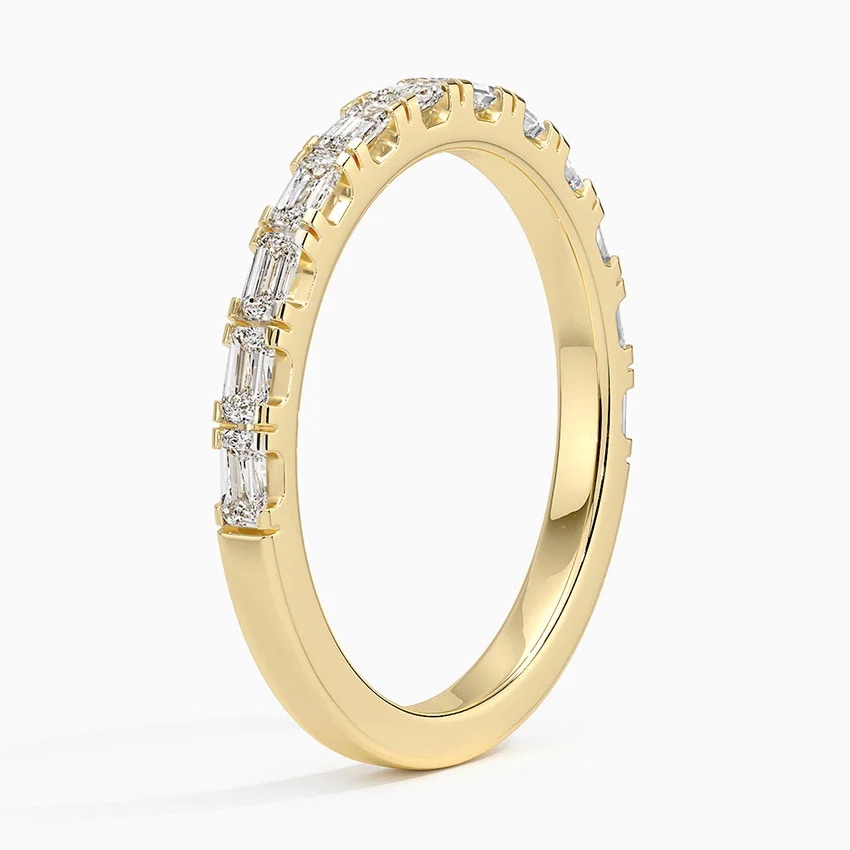 18K Yellow Gold Gemma Baguette Diamond Ring (1/2 ct. tw.)