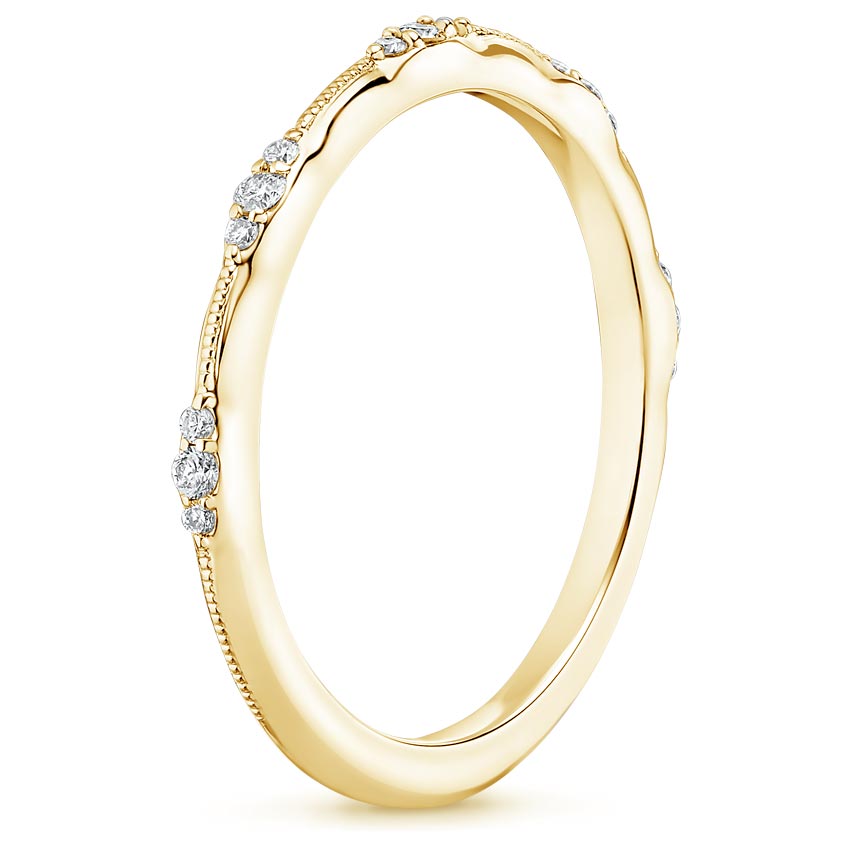 18K Yellow Gold Alena Diamond Ring, large side view