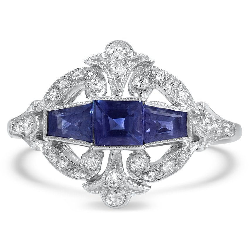 Edwardian Reproduction Sapphire Vintage Ring