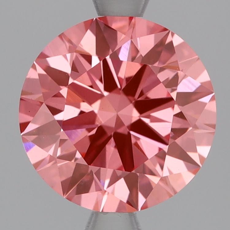 2.04 Ct. Fancy Vivid Pink Round Lab Grown Diamond