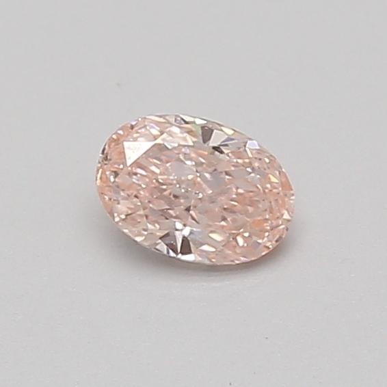 0.33 Ct. Fancy Intense Pink Oval Lab Grown Diamond