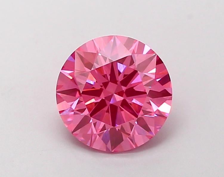1.24 Ct. Fancy Vivid Pink Round Lab Grown Diamond