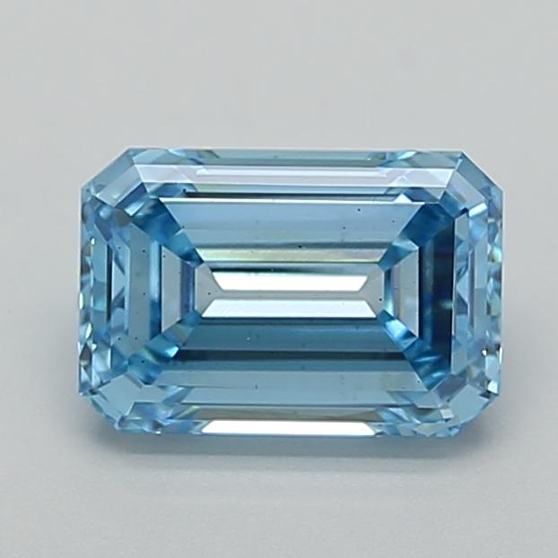 2.00 Ct. Fancy Vivid  Blue Emerald Lab Grown Diamond
