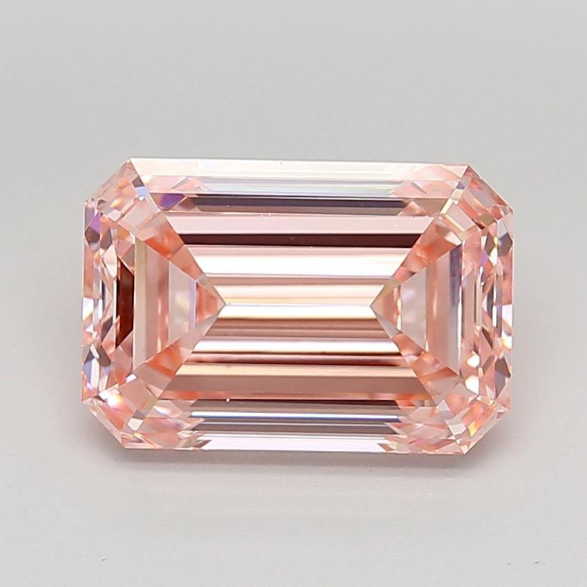 5.04 Ct. Fancy Vivid  Pink Emerald Lab Grown Diamond