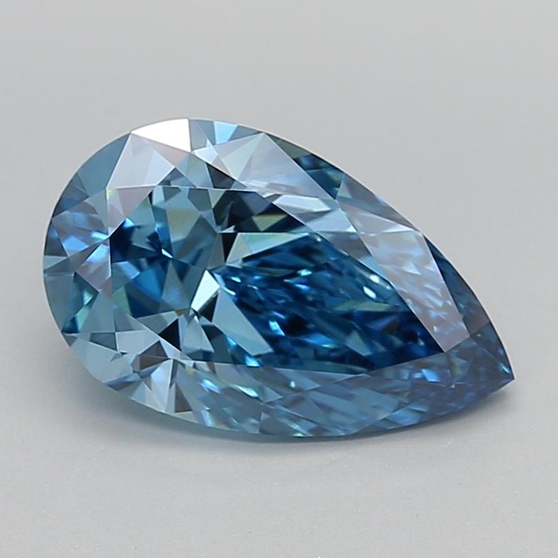 3.05 Ct. Fancy Vivid  Blue Pear Lab Grown Diamond