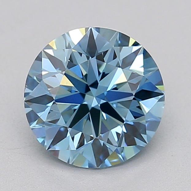 1.09 Ct. Fancy Vivid  Blue Round Lab Grown Diamond