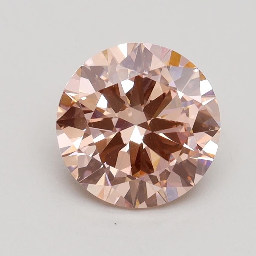1.70 Ct. Fancy Intense Pink Round Lab Grown Diamond