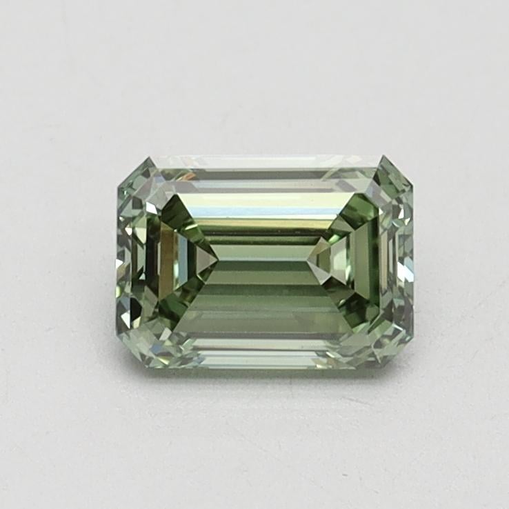 0.67 Ct. Fancy Vivid Green Emerald Lab Grown Diamond