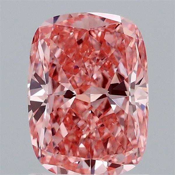 1.50 Ct. Fancy Vivid  Pink Cushion Lab Grown Diamond