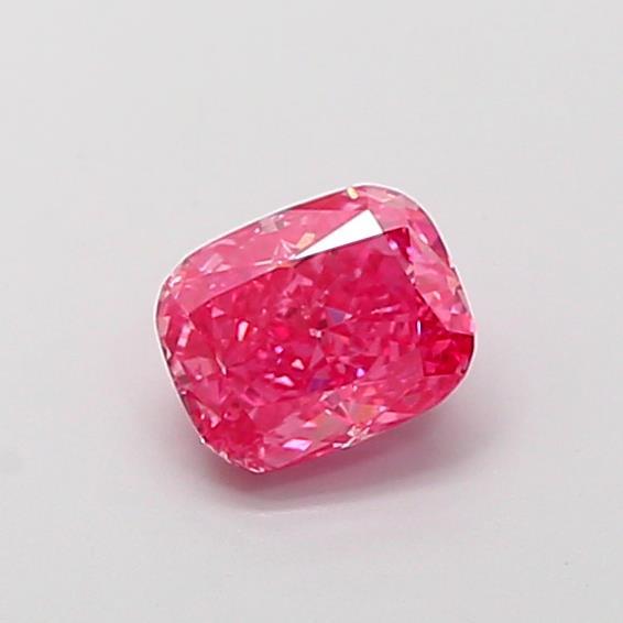 1.10 Ct. Fancy Vivid Pink Cushion Lab Grown Diamond