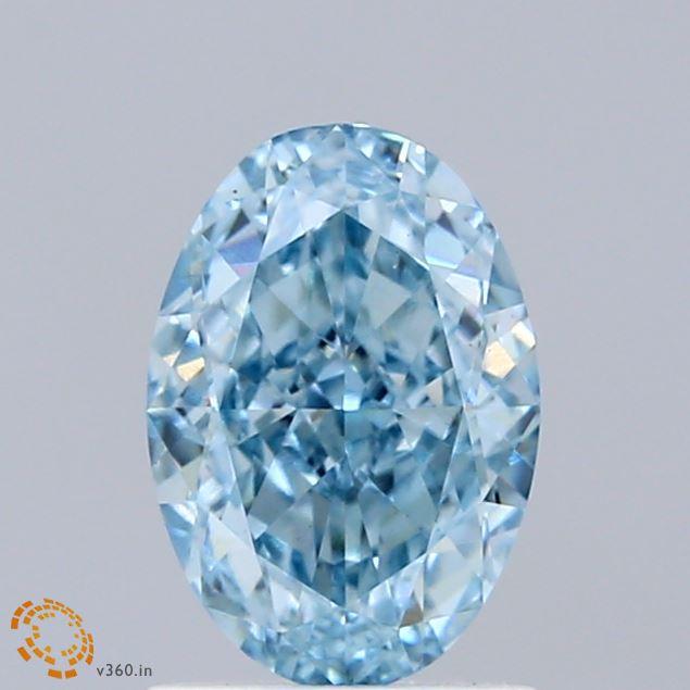 1.60 Ct. Fancy Blue Oval Lab Grown Diamond