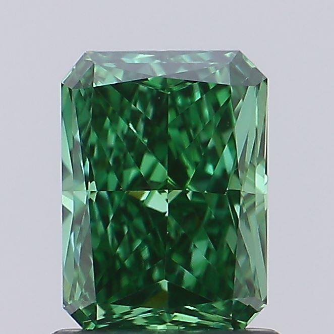 1.17 Ct. Fancy Vivid  Green Radiant Lab Grown Diamond
