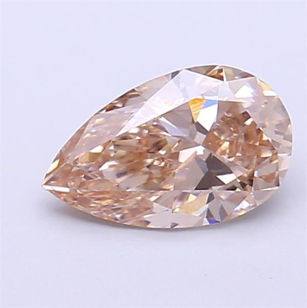1.08 Ct. Light Brown Pear Lab Grown Diamond