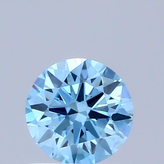 0.31 Ct. Fancy Vivid Blue Round Lab Grown Diamond