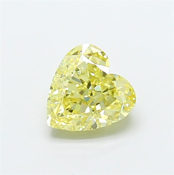 1.54 Ct. Fancy Intense Yellow Heart Lab Grown Diamond