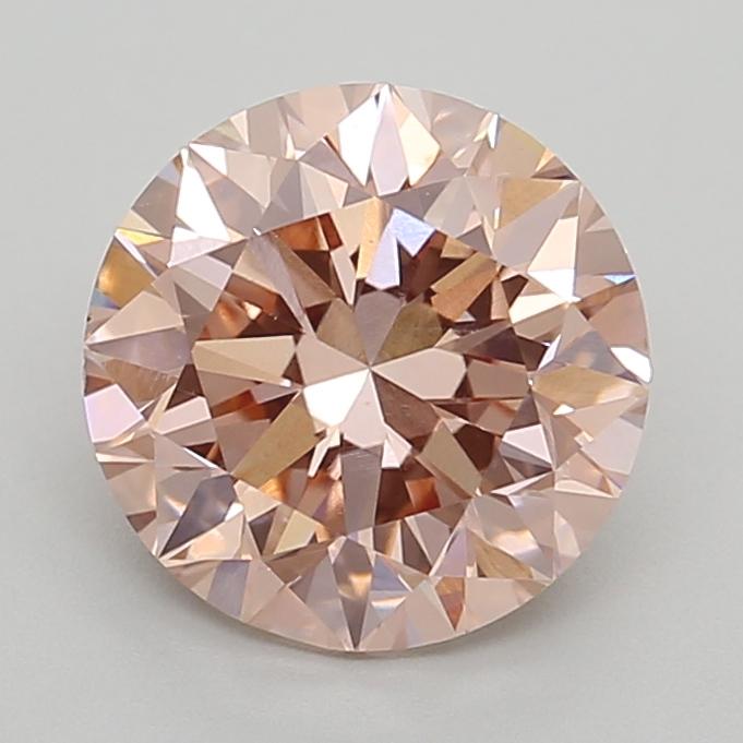 2.50 Ct. Fancy Intense Pink Round Lab Grown Diamond
