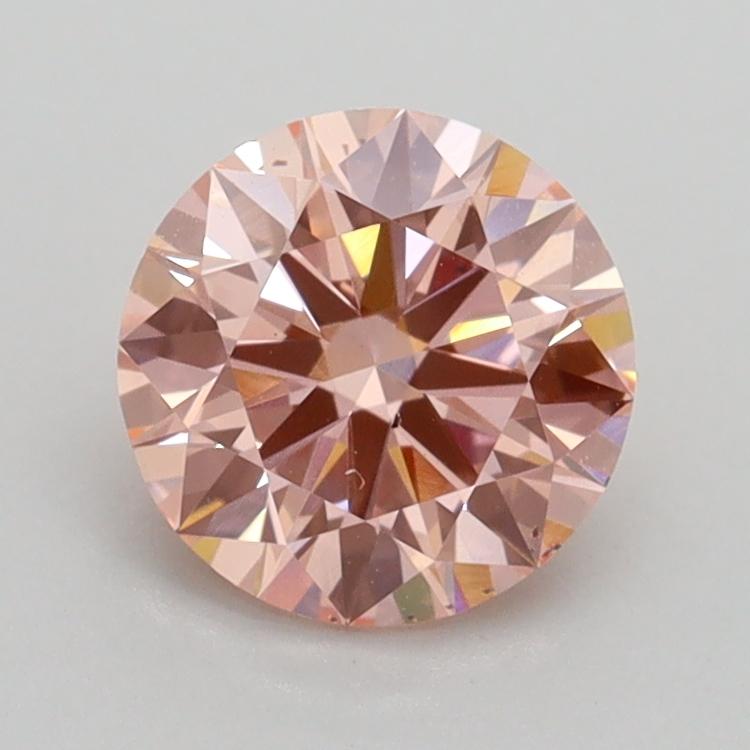 1.22 Ct. Fancy Intense Pink Round Lab Grown Diamond