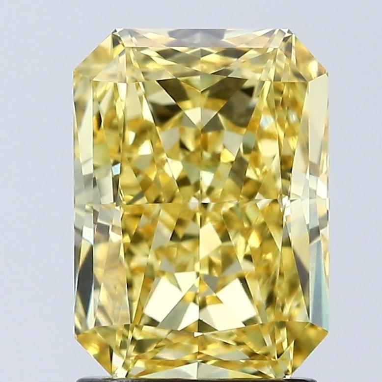 2.06 Ct. Fancy Vivid Yellow Radiant Lab Grown Diamond